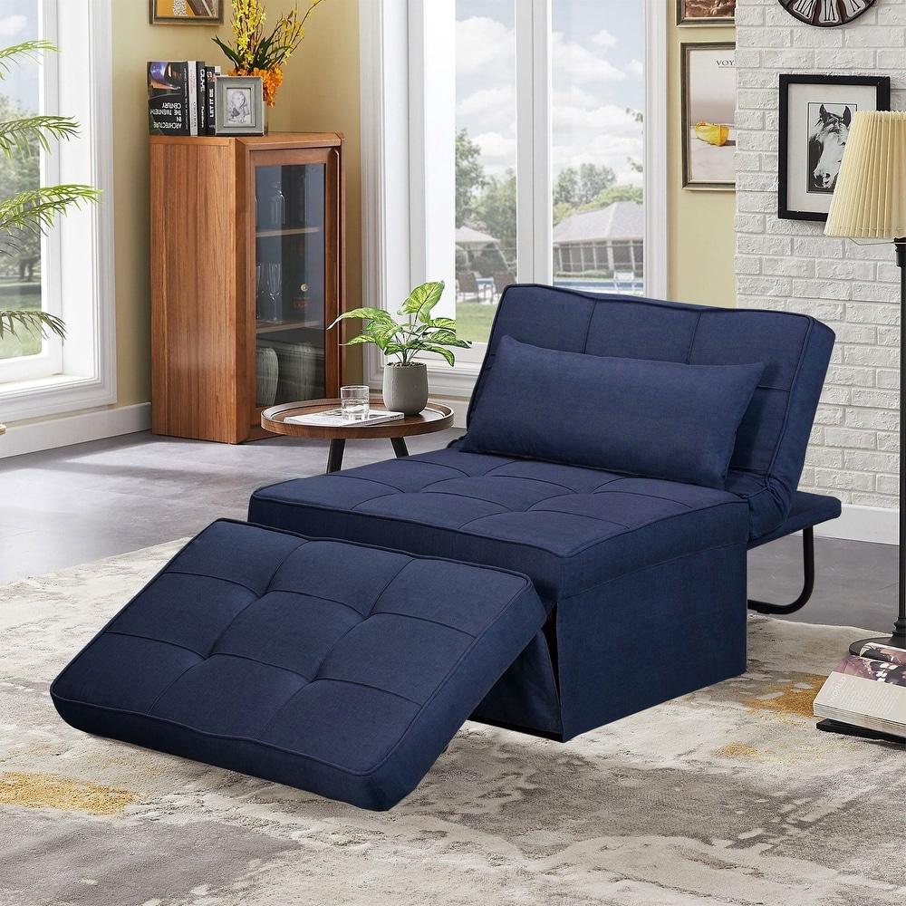 Blue chair bed sales
