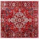 SAFAVIEH Vintage Hamadan Hayriye Traditional Oriental Rug - 6'7" x 6'7" Square - Red/Multi