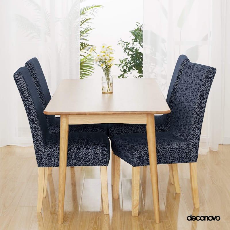 Stretch Jacquard Spandex Chair Covers 2 Pieces - 18x18x24 Inch