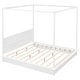 preview thumbnail 16 of 36, Canopy Bed Frame with Headboard, 4 Posters Wooden Bed Frame, No Box Spring Needed, Mattress Foundation Platform Bed for Kids