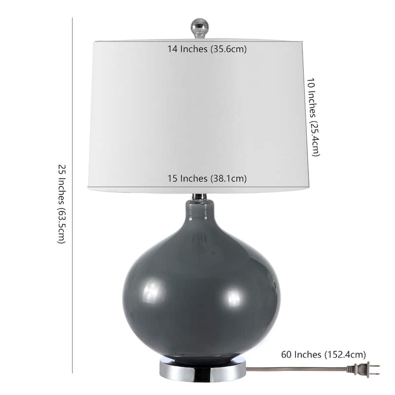 SAFAVIEH Lighting Masera 25-inch LED Table Lamp (Set of 2). - 15"W x 15"D x 25"H