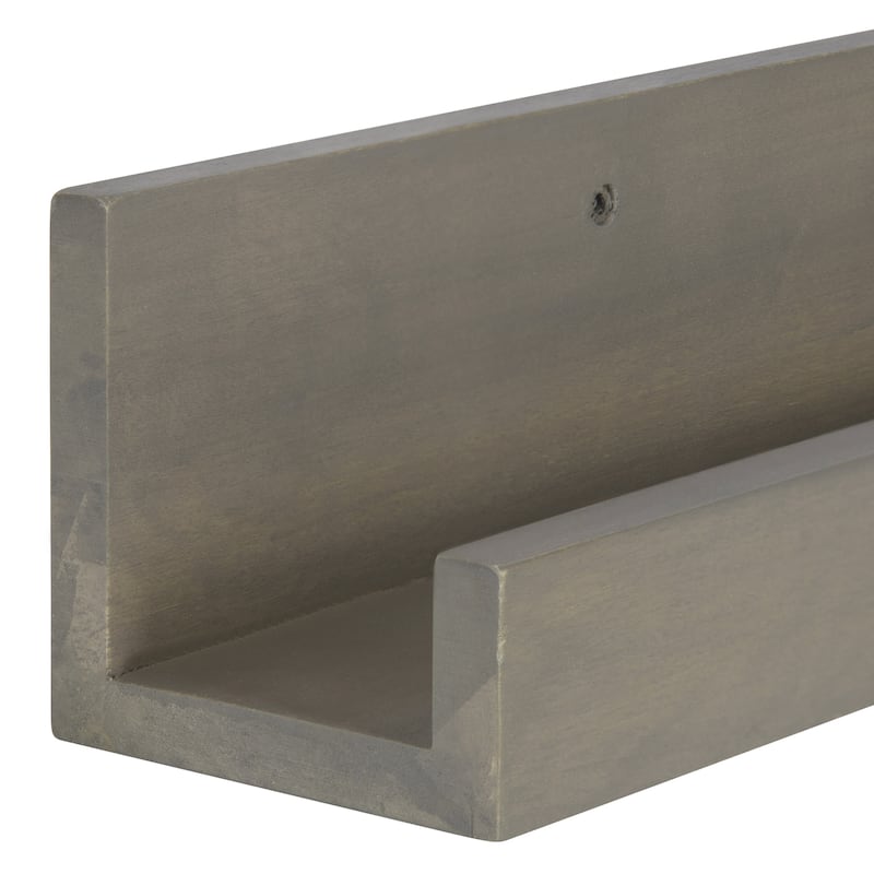 Porch & Den Bear Wood Holder Ledge Floating Wall Shelf