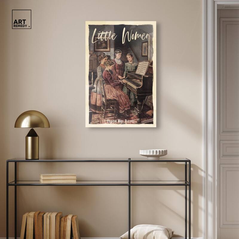 Little Women Canvas by Art Remedy, Gallery Wrapped