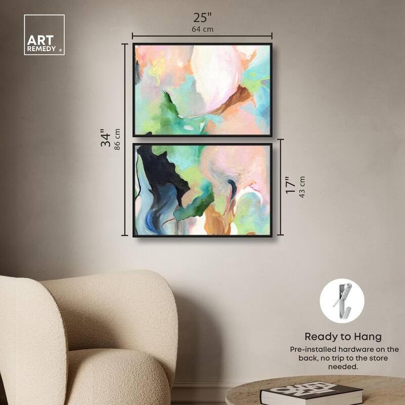 The Dreamer part II Canvas Set of 2 by Art Remedy