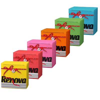 Renova Colored Dinner Disposable Paper Napkins Folded 1-Ply