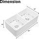 preview thumbnail 6 of 7, Farmhouse/Apron Front Ceramic Kitchen Sink