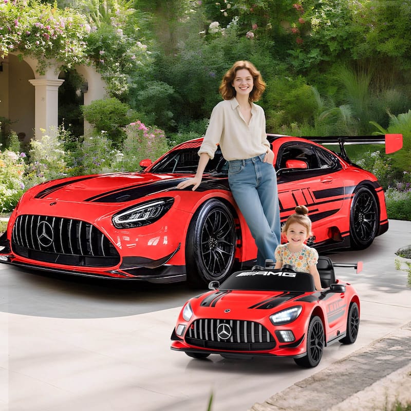 Costway Ride on Car Licensed Mercedes-AMG GT3 Kids Car with Remote - See Details