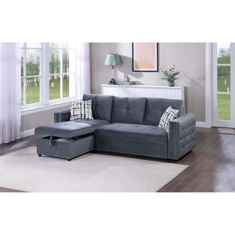 Poundex Convertible Sectional