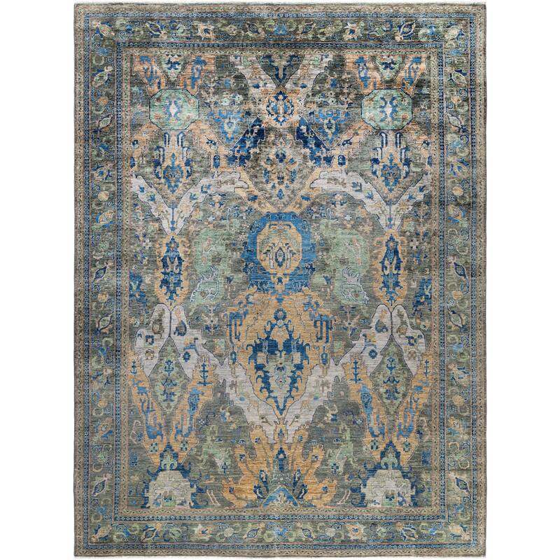 Serapi One-of-a-Kind Hand-Knotted Area Rug - Gray - 8' 10" x 11' 10"