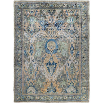 Serapi One-of-a-Kind Hand-Knotted Area Rug - Gray - 8' 10" x 11' 10"