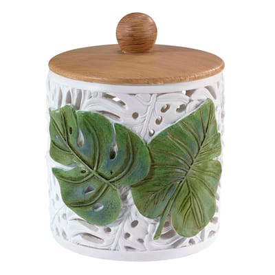 Avanti Linens Viva Palm Jar - Green