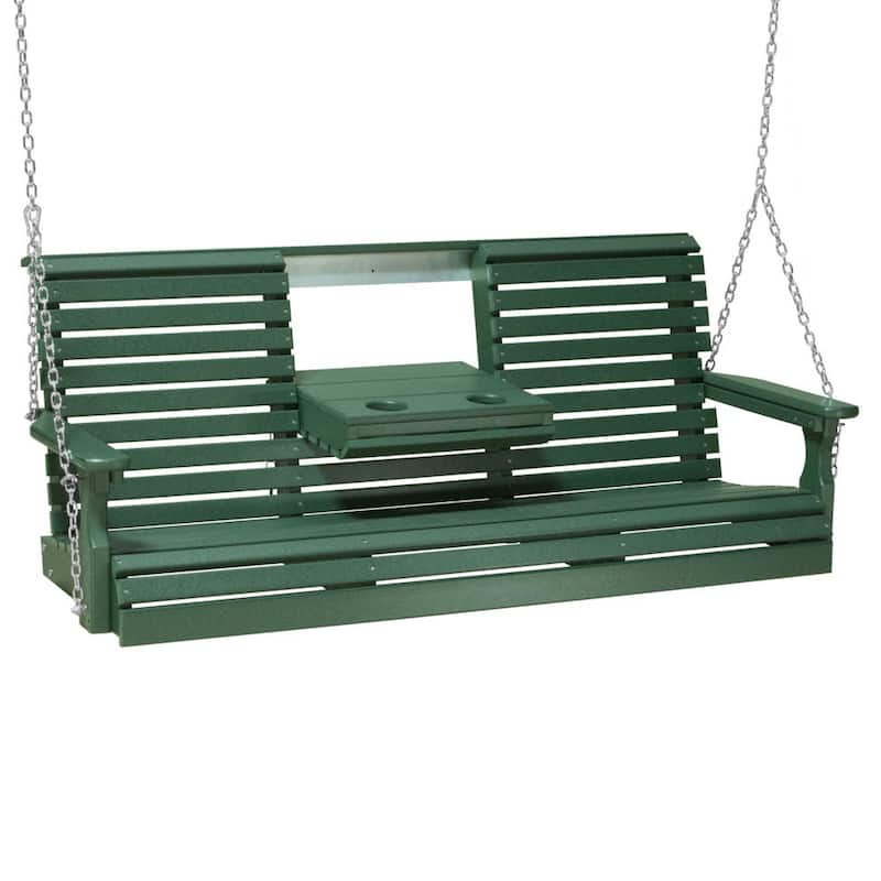 Poly Lumber Plain Rollback Swing - 5' - Green
