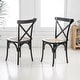 preview thumbnail 34 of 38, Colmar Classic Traditional X-Back Wood Rattan Dining Chair, Natural (Set of 2) by JONATHAN Y