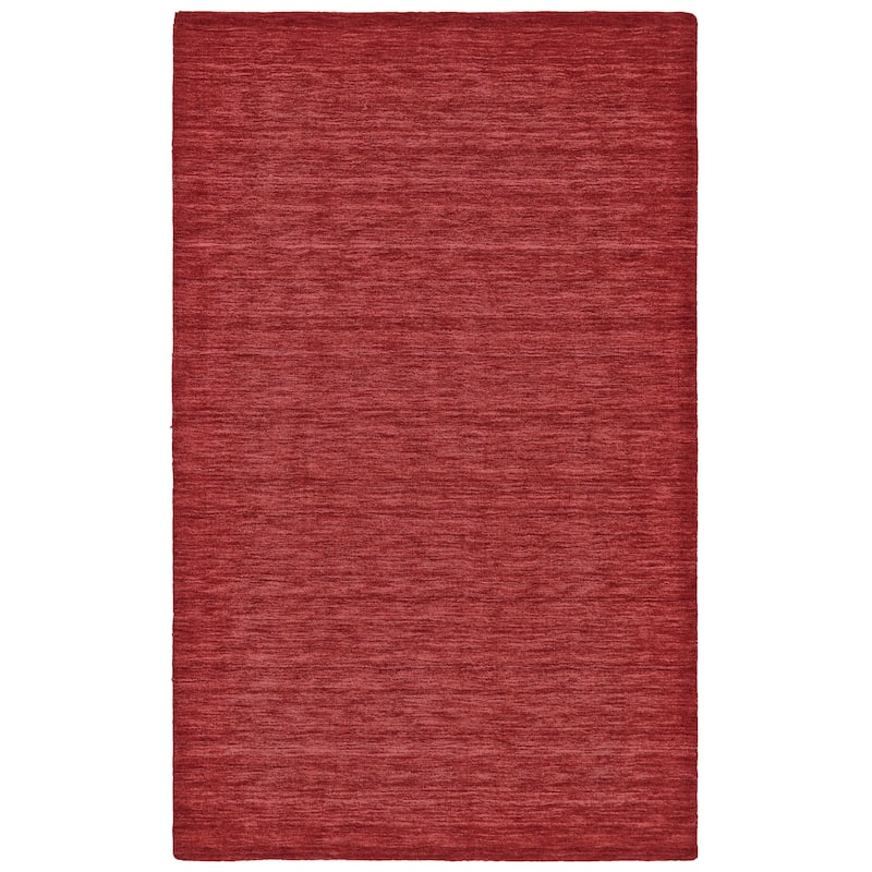Grand Bazaar Celano Hand Woven Solid Modern Area Rug - 9'6" x 13'6" - Red