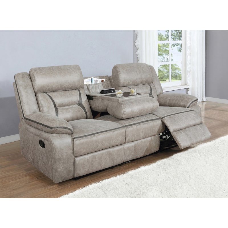 Brazelton Greer Upholstered Tufted Sofa - Taupe