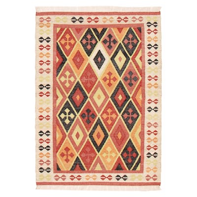 Ankara FW Red Kilim 5'6" x 7'9" - 5'6 x 7'9