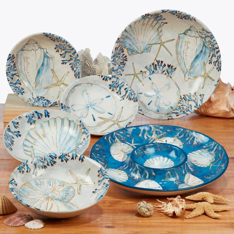 Certified International Playa Shells Fish Platter