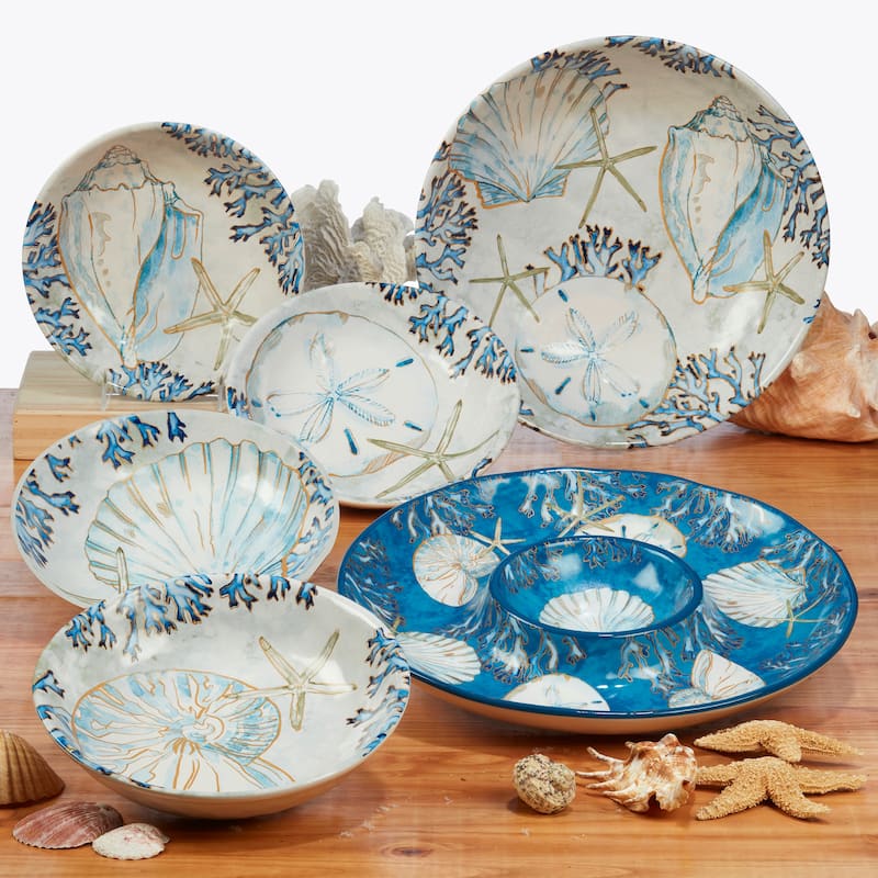 Certified International Playa Shells Rectangular Platter
