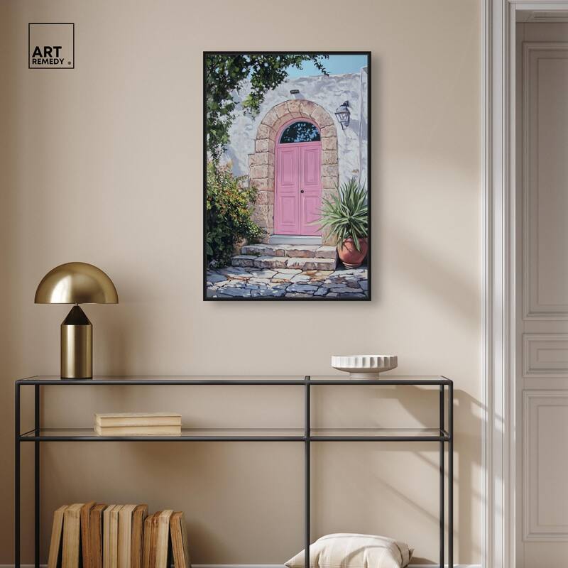 Pink Door II Canvas by Art Remedy
