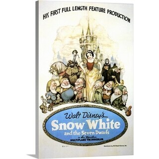 "Snow White and the Seven Dwarfs (1937)" Canvas Wall Art - Bed Bath ...