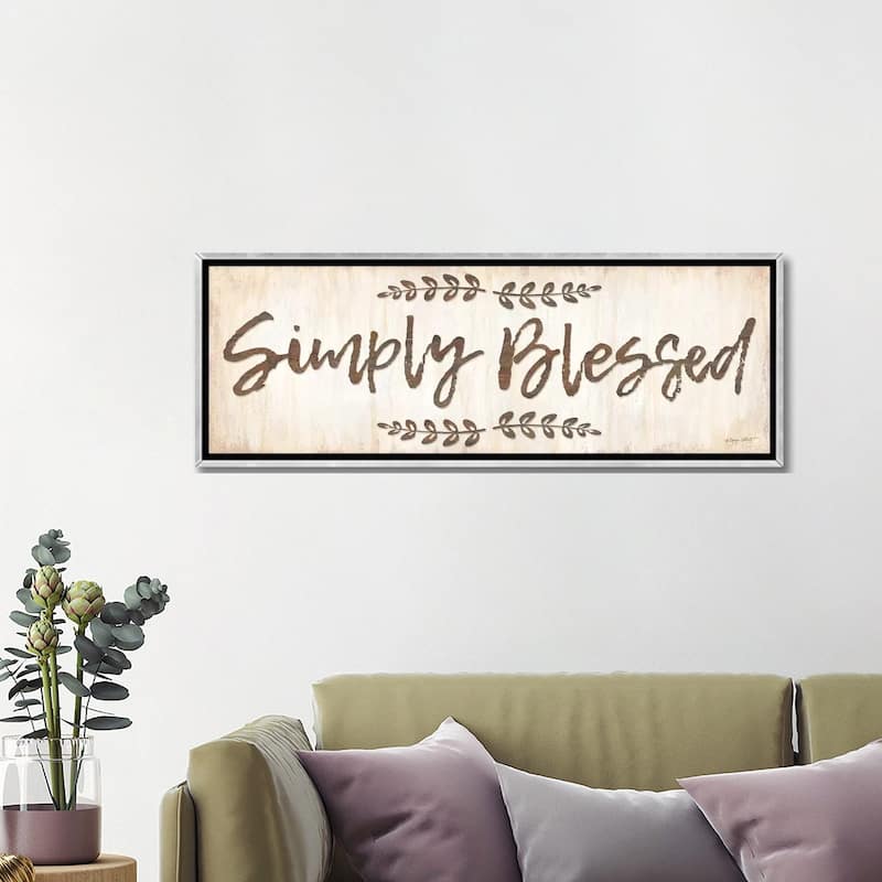 iCanvas "Simply Blessed" by Annie LaPoint Framed