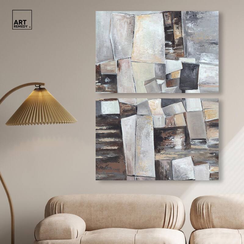 Inside the Future Canvas Set of 2 by Art Remedy, Gallery Wrapped