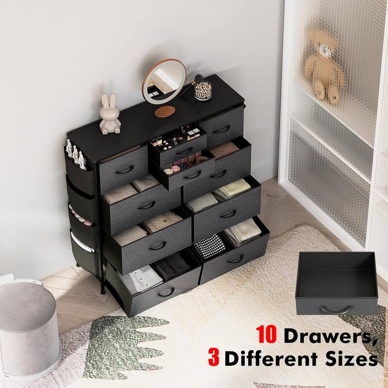 10 Drawer Dresser Closet Storage Tower Organizer Unit for Bedroom