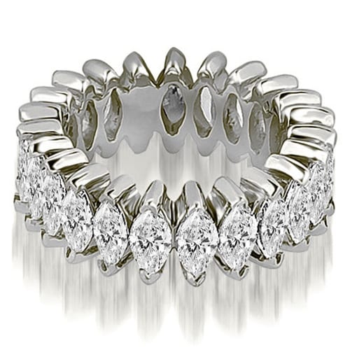2.88 cttw. 14K White Gold Marquise Diamond Eternity Ring