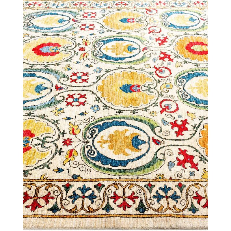Contemporary Overdyed Wool Hand Knotted Area Rug - 6' 1" x 8' 10"