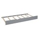 preview thumbnail 16 of 16, Playhouse Design Twin Size House Wooden Bed With Trundle, Modern Design for Kids with Storage Shlef-Gray