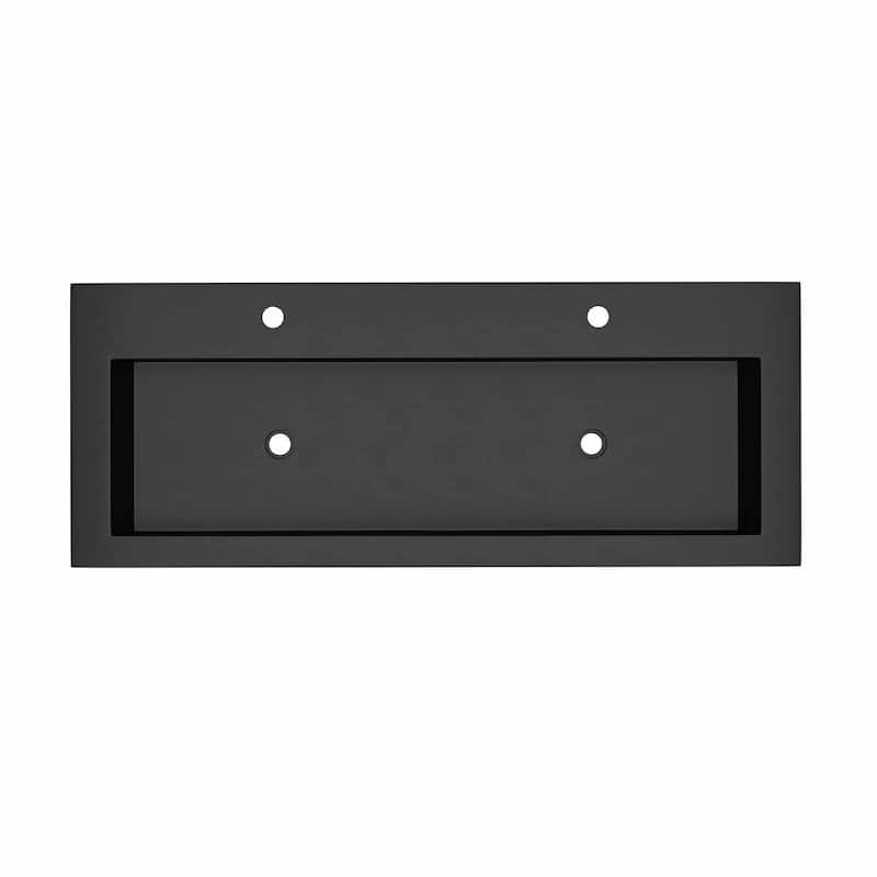 Trough 48-inch NativeStone Drop-in Double Bathroom Sink - 48" x 19" x 5"