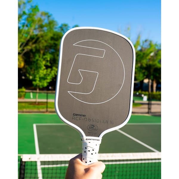 Gamma RCF Obsidian 16mm Carbon Fiber Pickleball Paddle with Honeycomb Grip
