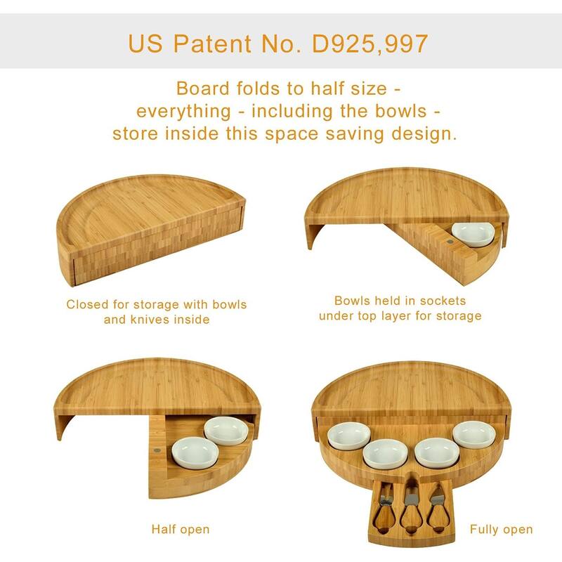 Picnic at Ascot - Bamboo Cheese Board Set