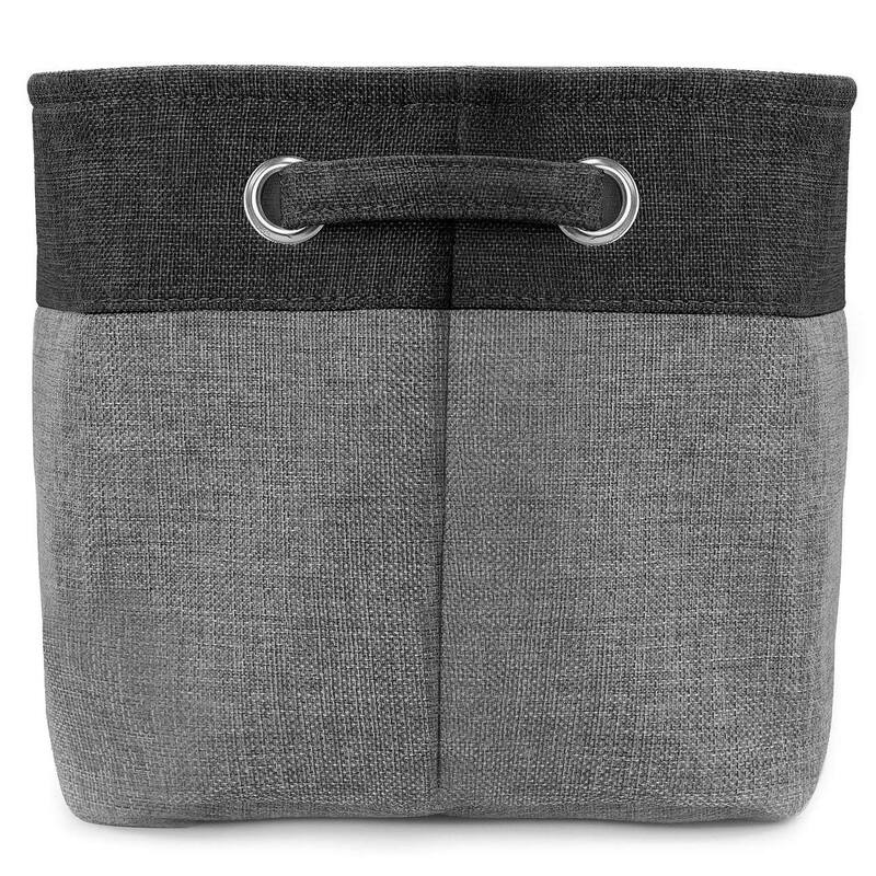 Sorbus Fabric Storage Bins for Shelves 15" Large Sturdy Collapsible Storage Baskets with 2 Handles (6 Pack)