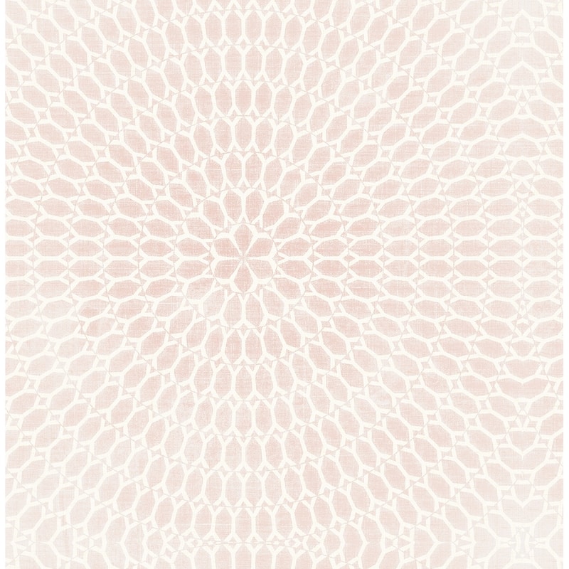 Seabrook Designs Vivienne Starburst Unpasted Wallpaper - 20.5 in W x 33 ft. L - Metallic Posy Pink
