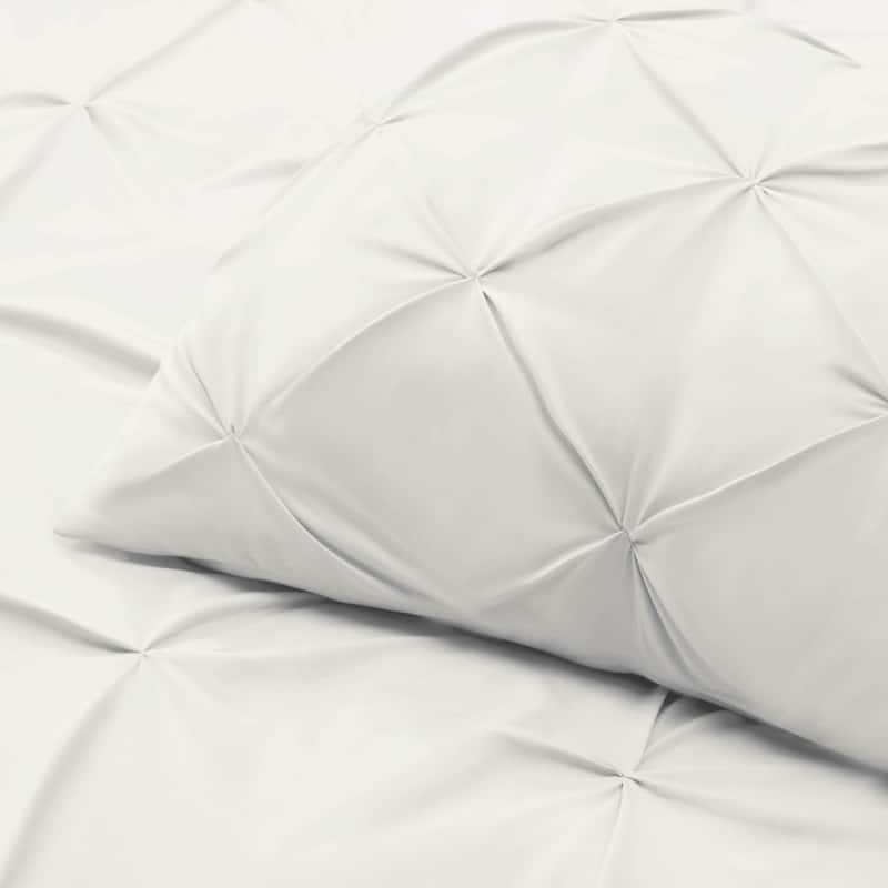 Nestl Pinch Pleat 3-piece Duvet Cover Set