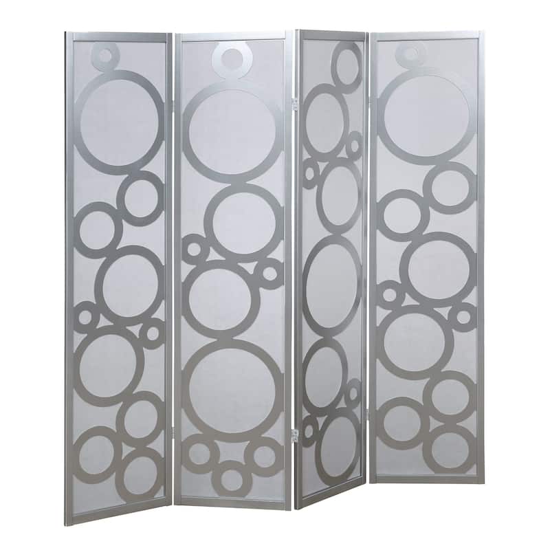 4-Panel Wood Room Divider