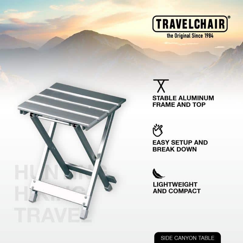 TravelChair Canyon Aluminum Portable Side Table