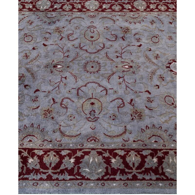 Overdyed One-of-a-Kind Hand-Knotted Area Rug - Gray - 4' 2" x 6' 4"