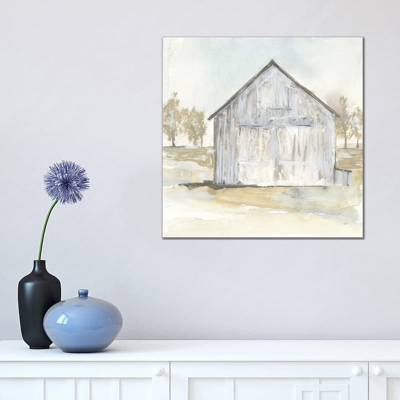 iCanvas "White Barn I" by Chris Paschke Canvas Print - 18x18x1.5