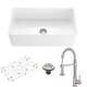 Sink w-grid, drain cover & faucet - Chrome