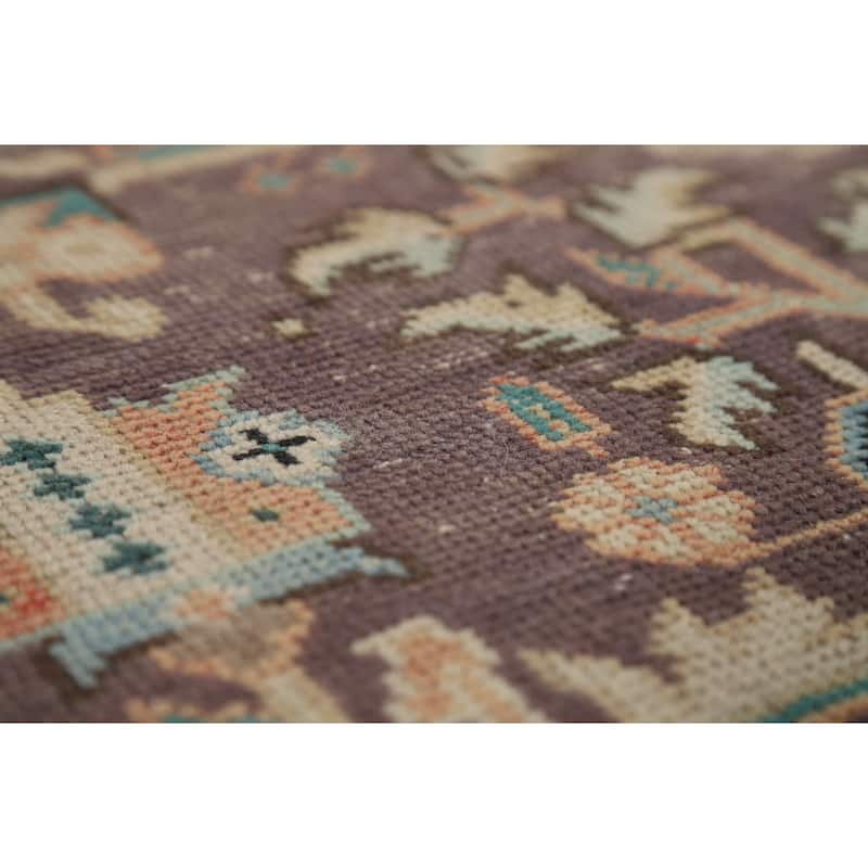Tabriz Persian Vintage Area Rug Living Room Handmade Wool Carpet - 6'7" x 9'6"