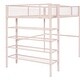 preview thumbnail 10 of 37, Artsy Twin Size Metal Loft Bed with 4-Tier Shelves and Storage, Pink