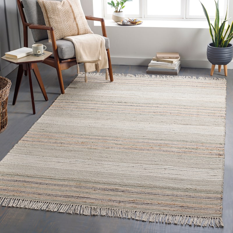 Artistic Weavers Dhrite Handmade Cottage Striped Jute Blend Area Rug