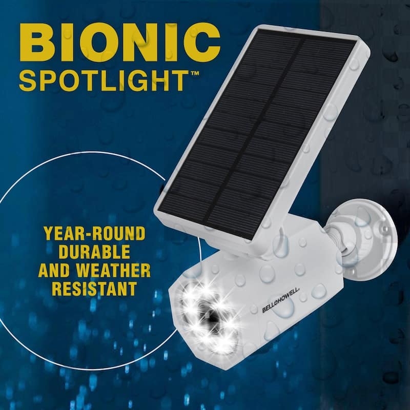 Bell + Howell Bionic Spotlight Original LED Solar Outdoor Motion Sensor Light.