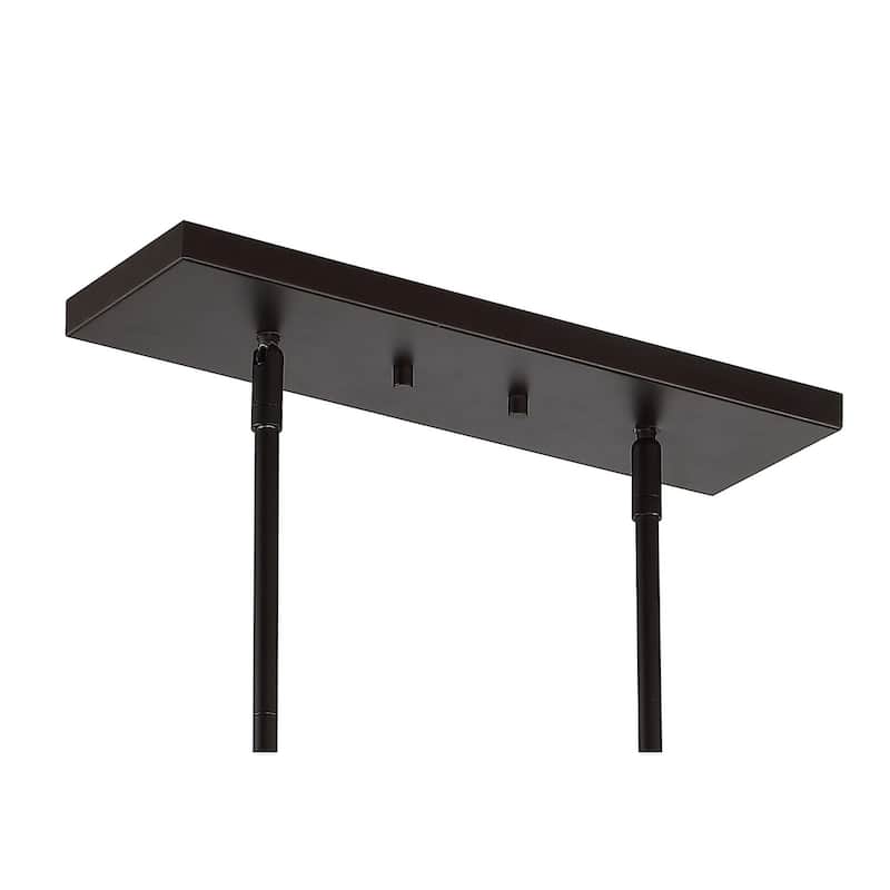 Urbanna 37.75" 6-Light Adjustable Iron Farmhouse Rustic LED Dimmable Pendant, Oil Rubbed Bronze by JONATHAN Y