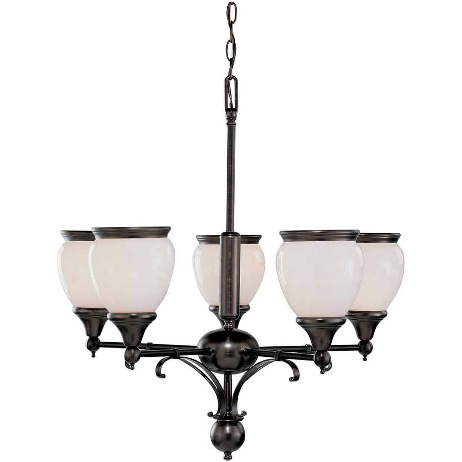 Volume Lighting V4675  Hyde Park 5 Light 27" Wide Chandelier - Chandeliers For Bedrooms by Overstock.com