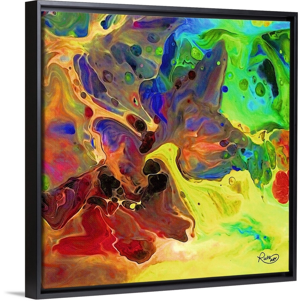 Shop Healing Realm Black Float Frame Canvas Art Overstock