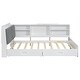 preview thumbnail 24 of 32, L-Shaped Platform Bed with Storage Headboard with Left Shelf and 2 Drawer