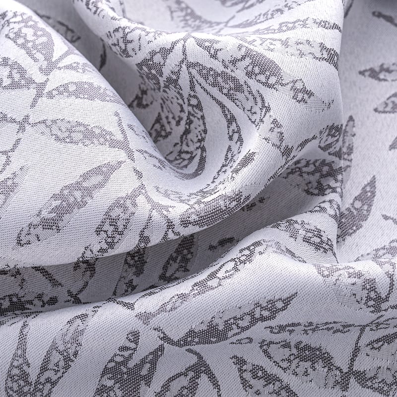 Liana Leaves Woven Jacquard Window Curtain